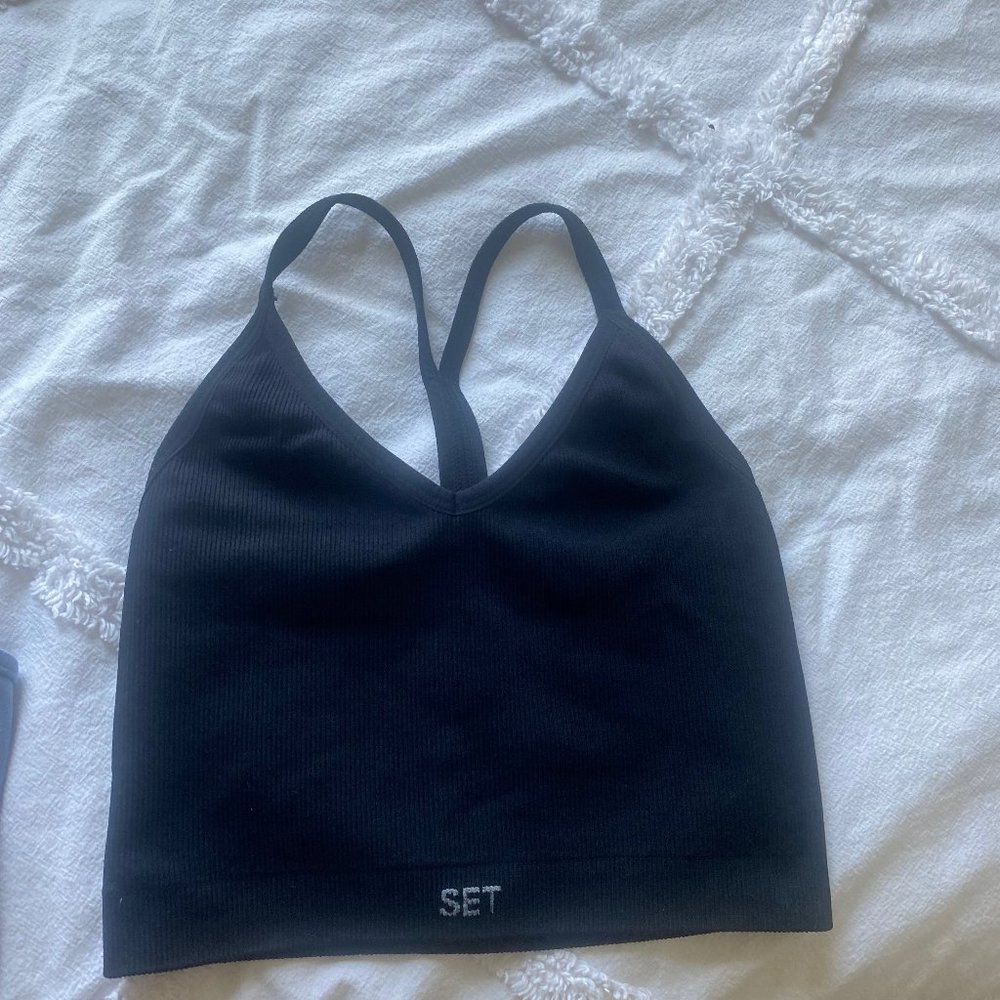 Set active sculptflex ribbed v bra